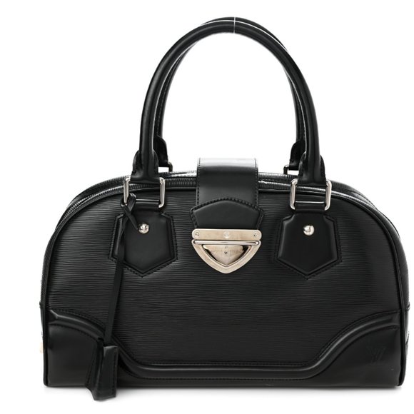 LOUIS VUITTON Black Epi Bowling Montaigne GM - Picture 1 of 6